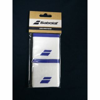 バボラ(Babolat)の◆BABOLAT（バボラ）◆ロゴリストバンド (白青)(その他)