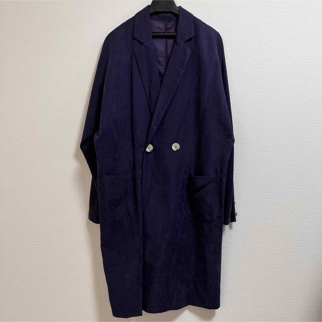 Ungrid(アングリッド)のungrid  美品　スプリングコート　ロングコート　ジャケット　ネイビー レディースのジャケット/アウター(スプリングコート)の商品写真