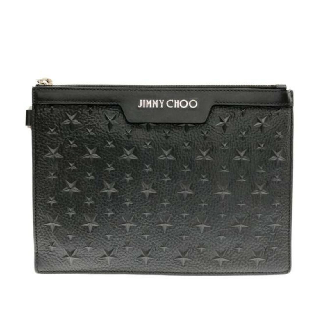 JIMMY CHOO(ジミーチュウ)のジミーチュウ クラッチバッグ美品  - 黒 レディースのバッグ(クラッチバッグ)の商品写真