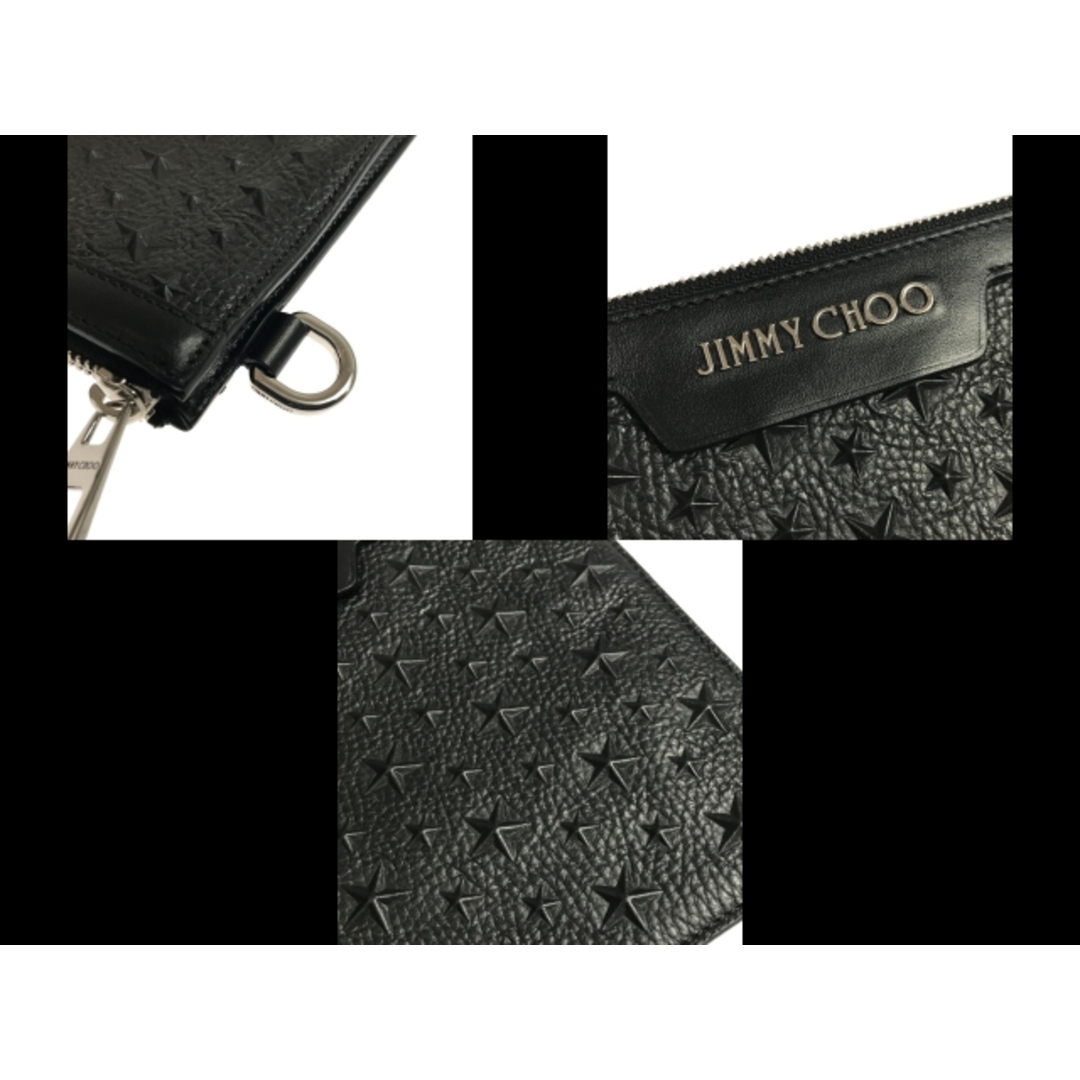 JIMMY CHOO(ジミーチュウ)のジミーチュウ クラッチバッグ美品  - 黒 レディースのバッグ(クラッチバッグ)の商品写真