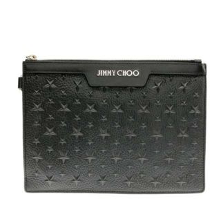 ジミーチュウ(JIMMY CHOO)のジミーチュウ クラッチバッグ美品  - 黒(クラッチバッグ)