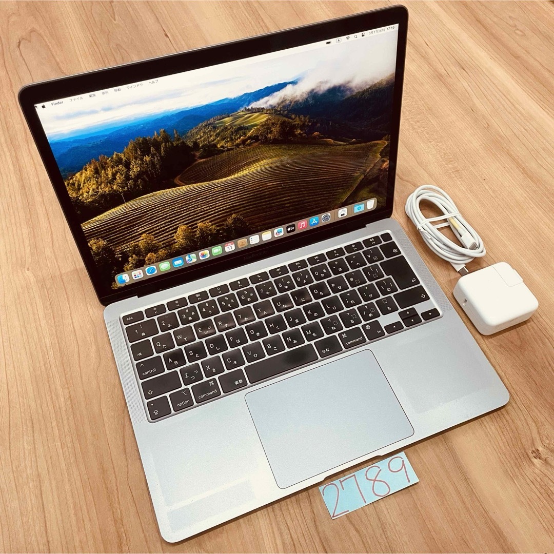 Mac (Apple)(マック)のMacBook air 13インチ 2020 M1 フルCTO 管理番号2789 スマホ/家電/カメラのPC/タブレット(ノートPC)の商品写真