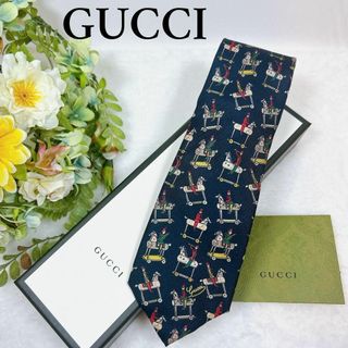 Gucci - ☆良品☆ 希少 GUCCI オールド ヴィンテージ ネクタイ 木馬 兵隊 総柄