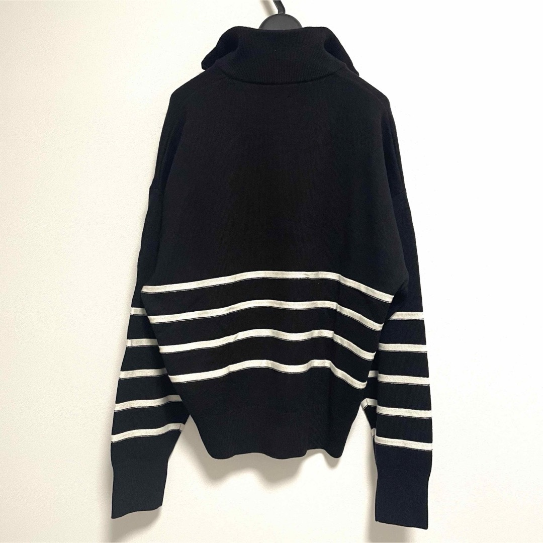 L'Appartement DEUXIEME CLASSE(アパルトモンドゥーズィエムクラス)のアパルトモン GOOD GRIEF Border Zip Knit TOP レディースのトップス(ニット/セーター)の商品写真