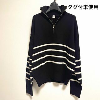 アパルトモンドゥーズィエムクラス(L'Appartement DEUXIEME CLASSE)のアパルトモン GOOD GRIEF Border Zip Knit TOP(ニット/セーター)