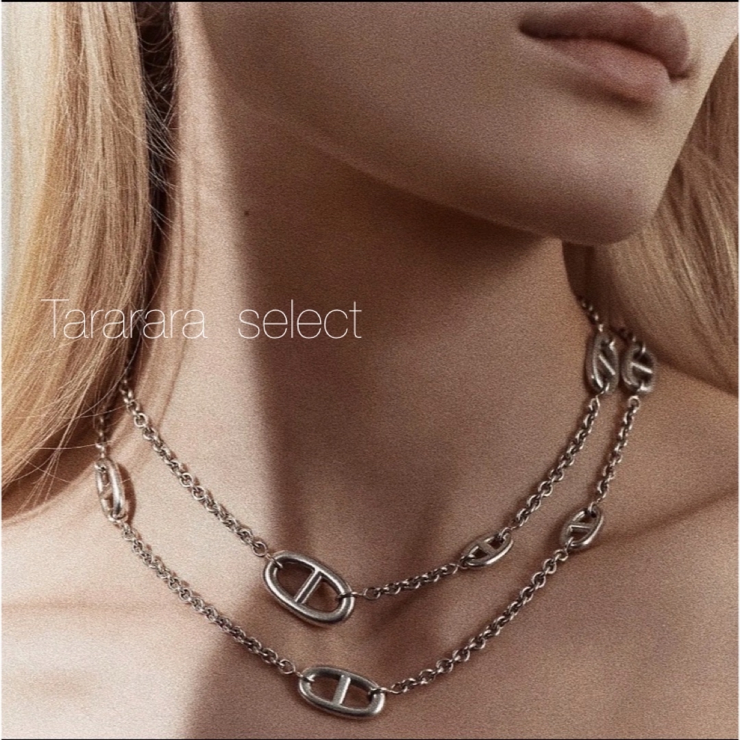 ●stainless アンカーnecklace G●金属アレルギー対応 レディースのアクセサリー(ネックレス)の商品写真