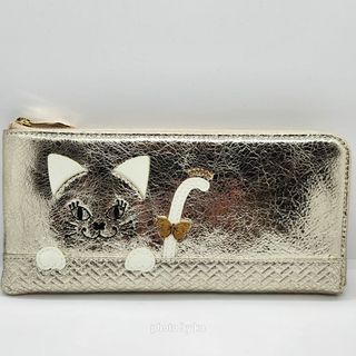 アナスイ(ANNA SUI)のゴールド アナスイ ANNA SUI L字 長財布 金色 インザバスケット 新品(財布)