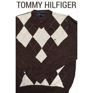 トミーヒルフィガー(TOMMY HILFIGER)の【美品】TOMMY HILFIGER(トミーヒルフィガー)メンズニット L(ニット/セーター)