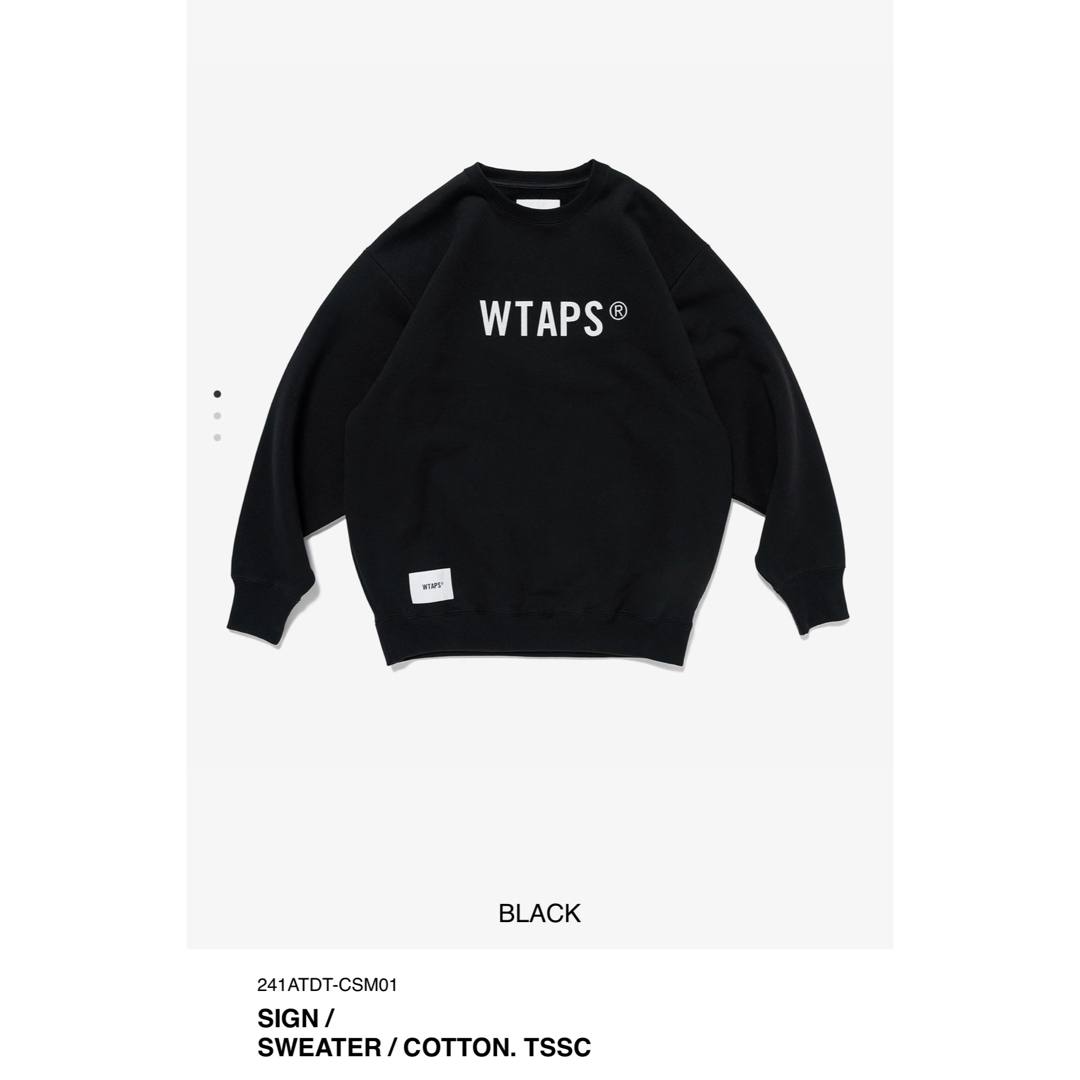 WTAPS 2024SS SIGN SWEATER BLACK M WTAPS 2024SS SIGN SWEATER BLACK M