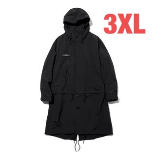 アンダーカバー(UNDERCOVER)の【3XL】 2WAYオーバーサイズモッズコート UNDERCOVER ブラック(モッズコート)