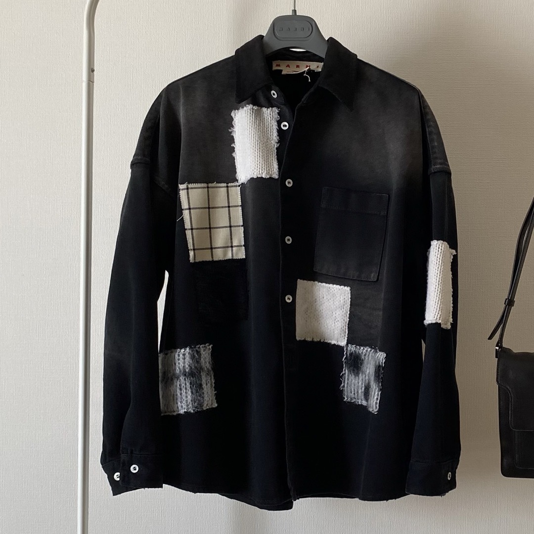 Marni(マルニ)のMARNI パッチワーク　デニムシャツ メンズのトップス(シャツ)の商品写真