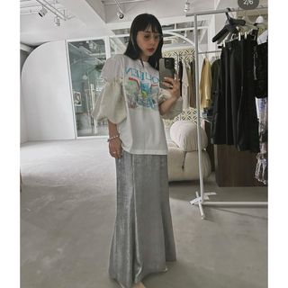 アメリヴィンテージ(Ameri VINTAGE)のameri アメリMETALLIC MERMAID SKIRT(ロングスカート)