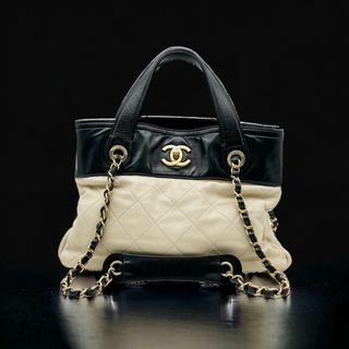 シャネル(CHANEL)のCHANEL シャネル　ラムスキン　2wey チェーンショルダーバッグ　ブラック(ショルダーバッグ)