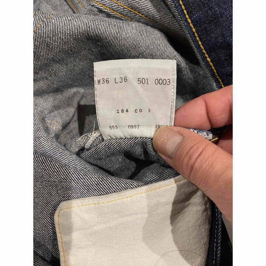 Levi's(リーバイス)のLevi's リーバイス  55501xx W36 復刻 米国 バレンシア　濃紺 メンズのパンツ(デニム/ジーンズ)の商品写真