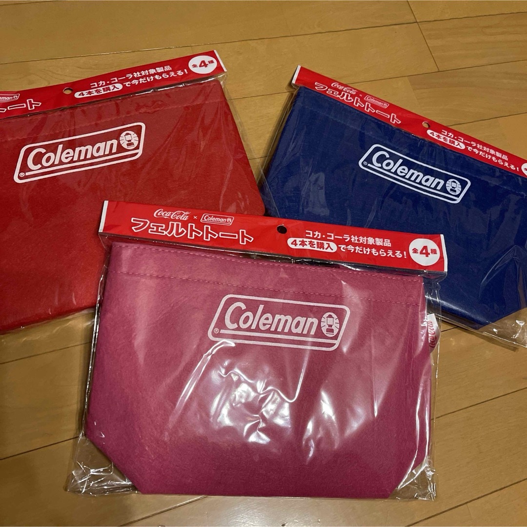 Coleman(コールマン)のコールマン×コカコーラ Colemanフェルトトート レディースのバッグ(トートバッグ)の商品写真