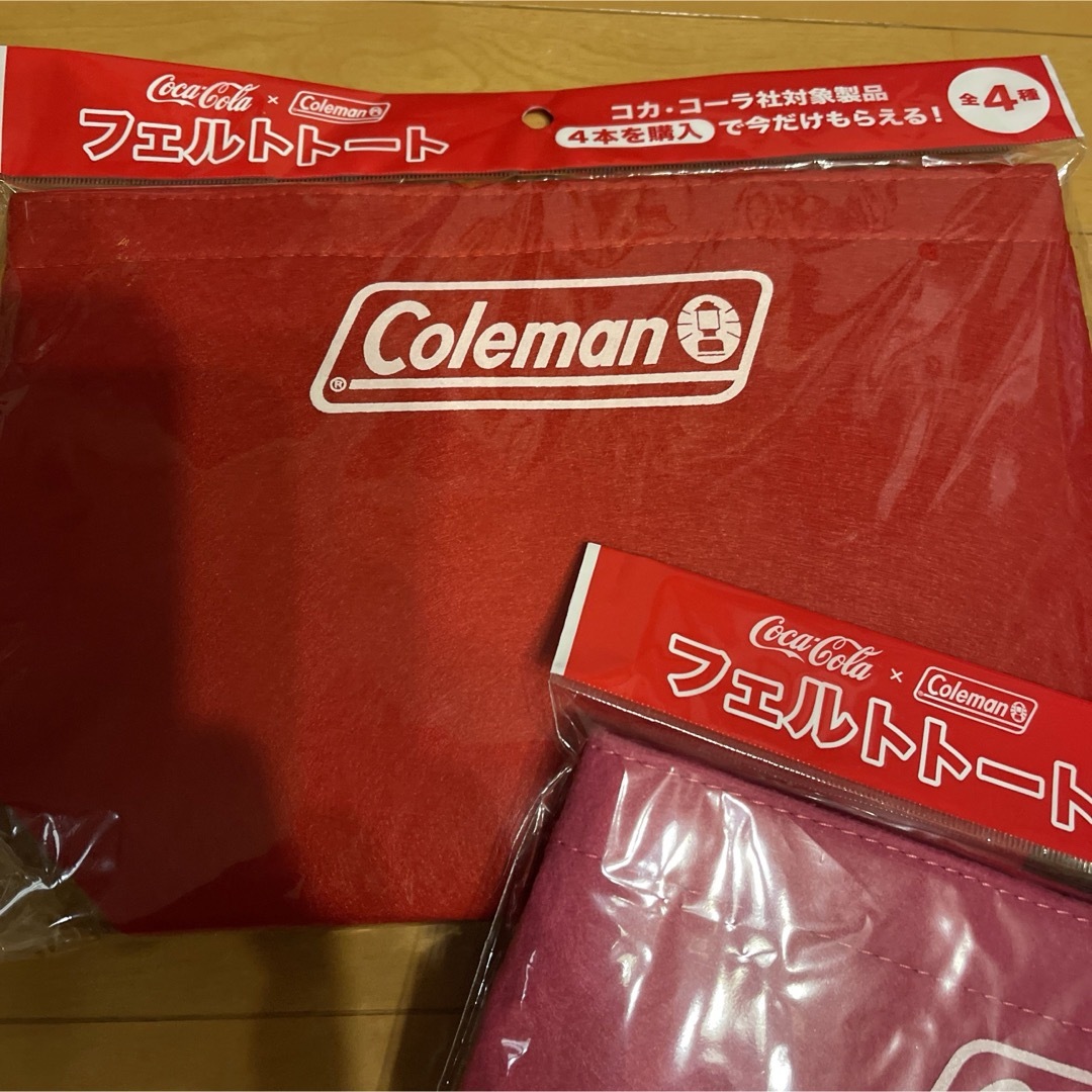 Coleman(コールマン)のコールマン×コカコーラ Colemanフェルトトート レディースのバッグ(トートバッグ)の商品写真