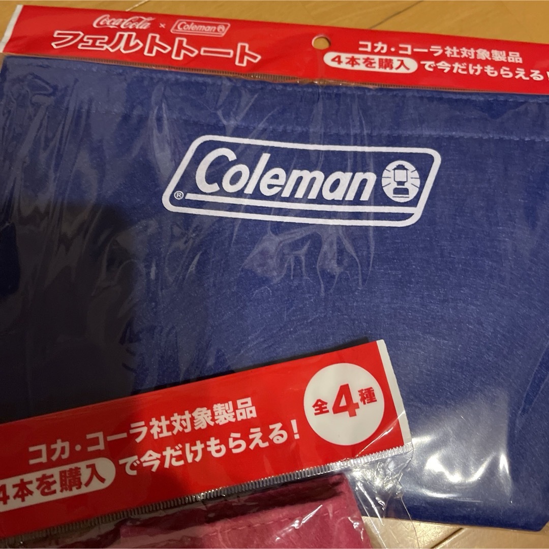 Coleman(コールマン)のコールマン×コカコーラ Colemanフェルトトート レディースのバッグ(トートバッグ)の商品写真