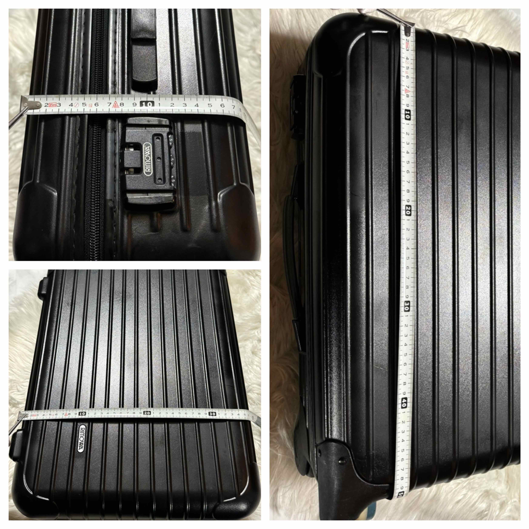 RIMOWA(リモワ)の本物 リモワ サルサ レザー切替 二輪 キャリーケース ブラック 機内持ち込み メンズのバッグ(トラベルバッグ/スーツケース)の商品写真