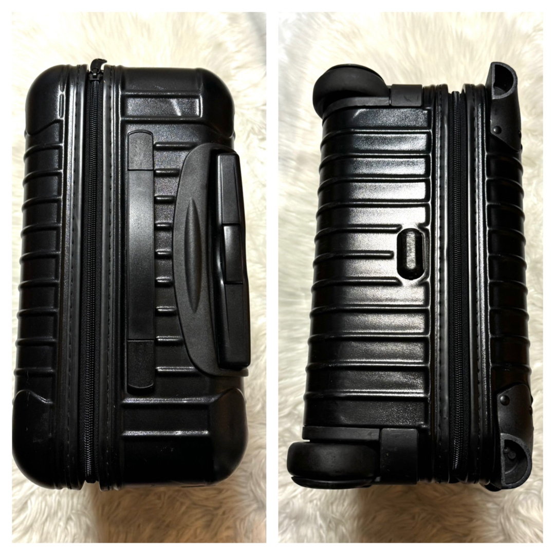 RIMOWA(リモワ)の本物 リモワ サルサ レザー切替 二輪 キャリーケース ブラック 機内持ち込み メンズのバッグ(トラベルバッグ/スーツケース)の商品写真