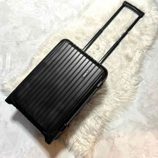 リモワ(RIMOWA)の本物 リモワ サルサ レザー切替 二輪 キャリーケース ブラック 機内持ち込み(トラベルバッグ/スーツケース)