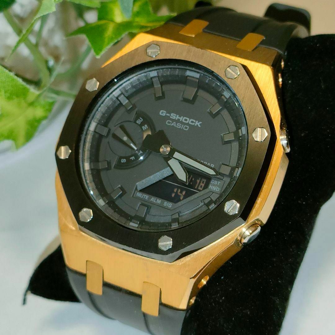 CASIO(カシオ)のCASIO G-SHOCK カスタマイズ品 ローズゴールド Ga2100-1A1 レディースのファッション小物(腕時計)の商品写真