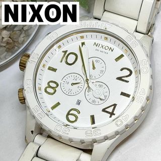 NIXON - ニクソン 時計 メンズ腕時計 51-30 クロノグラフ ホワイト ビックフェイス