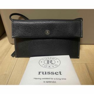 ラシット(Russet)の＊未使用＊ラシット　《soeru》スマホショルダー SO-359＊ブラック(ショルダーバッグ)