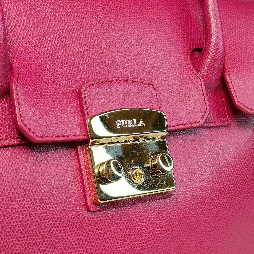 Furla(フルラ)の【美品】 フルラ ハンドバッグ ピンク FURLA バッグ メトロポリス レディースのバッグ(ハンドバッグ)の商品写真