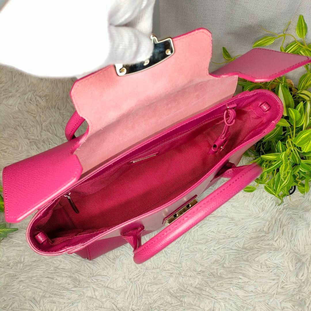 Furla(フルラ)の【美品】 フルラ ハンドバッグ ピンク FURLA バッグ メトロポリス レディースのバッグ(ハンドバッグ)の商品写真