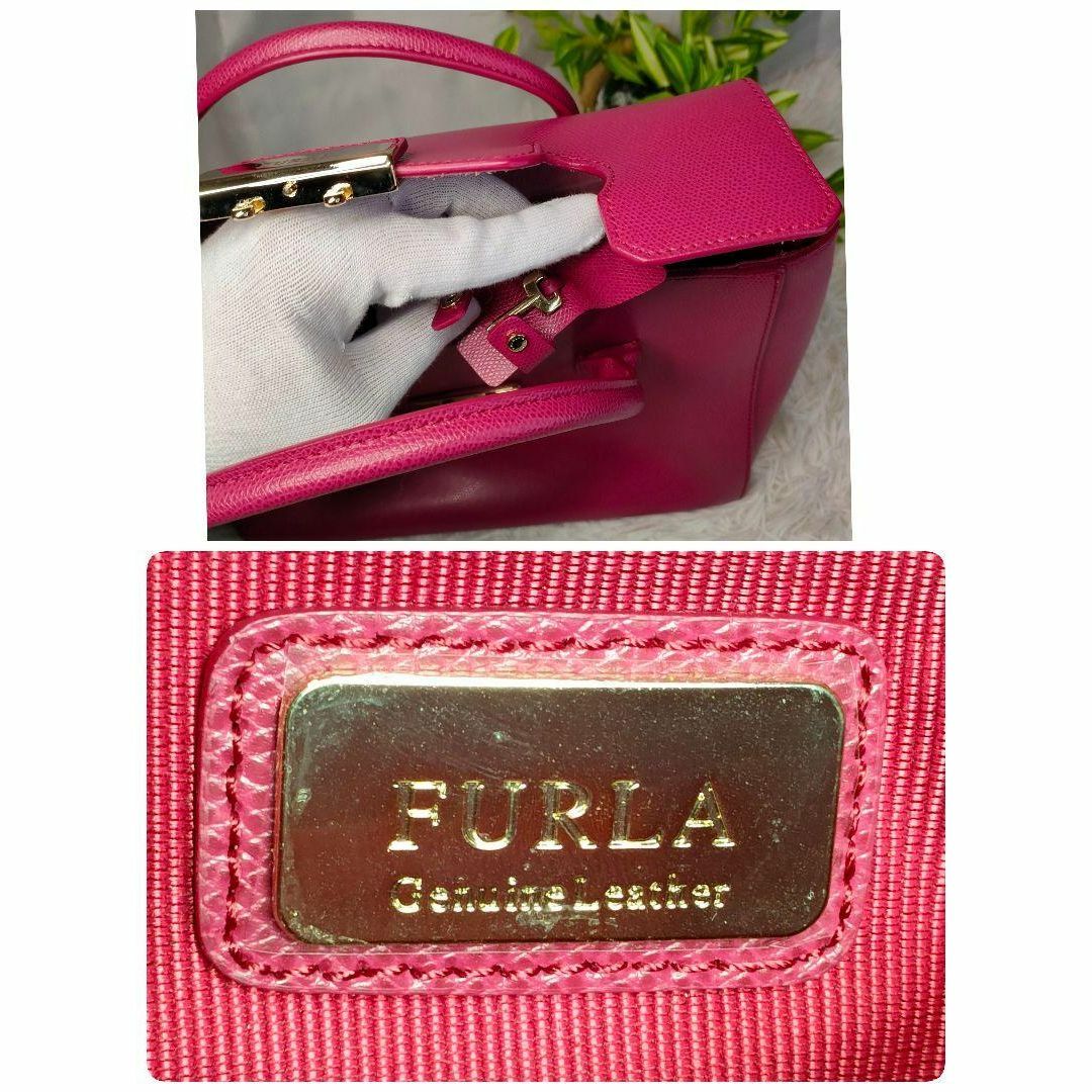 Furla(フルラ)の【美品】 フルラ ハンドバッグ ピンク FURLA バッグ メトロポリス レディースのバッグ(ハンドバッグ)の商品写真