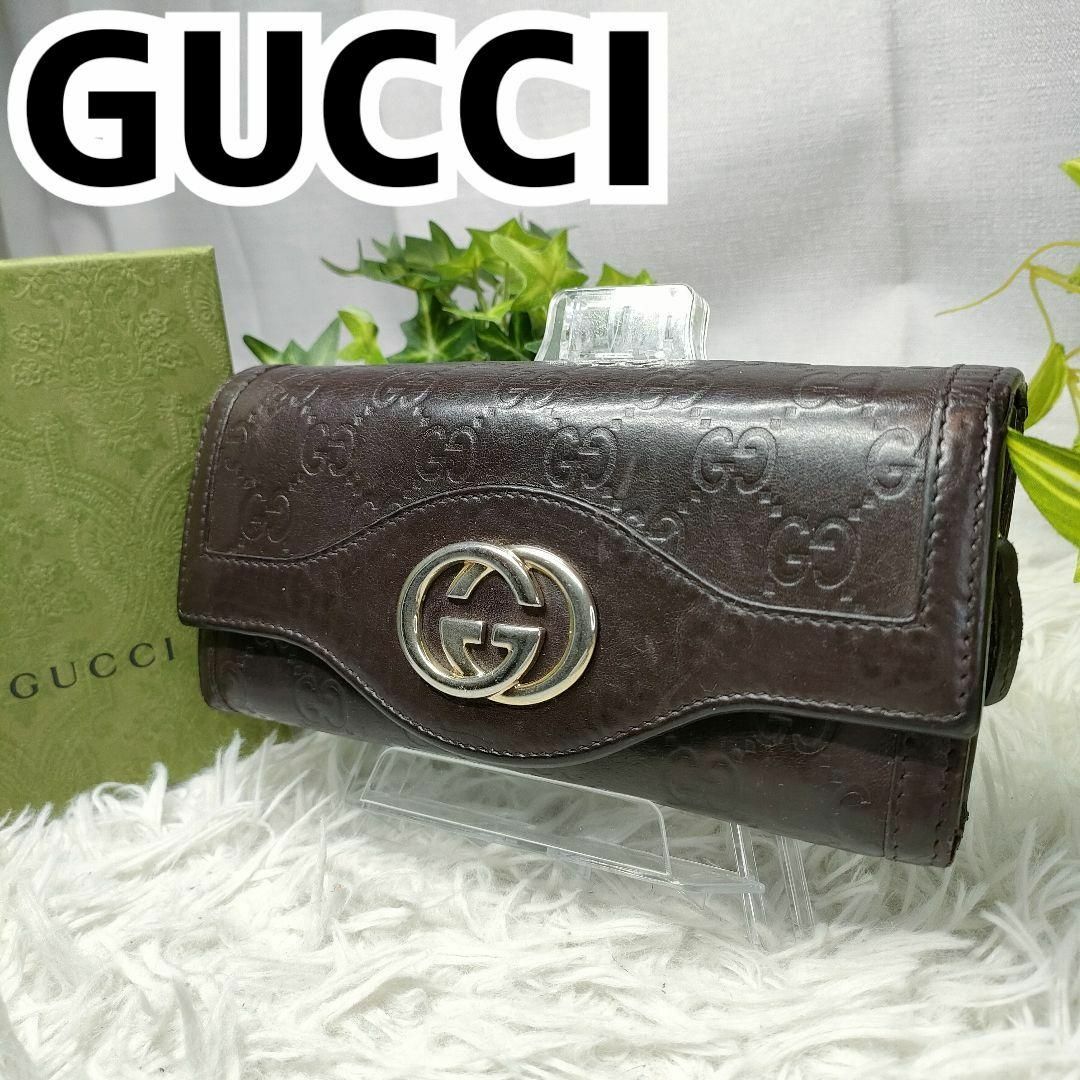 Gucci(グッチ)のグッチ スーキー 長財布 インターロッキング ブラウン GUCCI 財布 GG レディースのファッション小物(財布)の商品写真