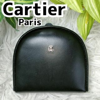 Cartier - カルティエ コインケース レザー ブラック ロゴ Cartier 小銭入れ 黒