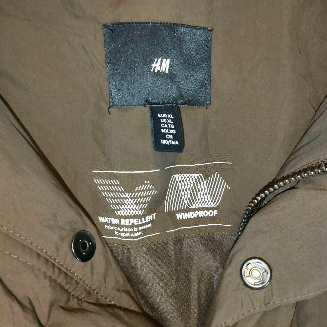 H&M(エイチアンドエム)のエイチアンドエム ダウンジャケット ブラウン XL H&M ダウン 茶色 メンズのジャケット/アウター(ダウンジャケット)の商品写真