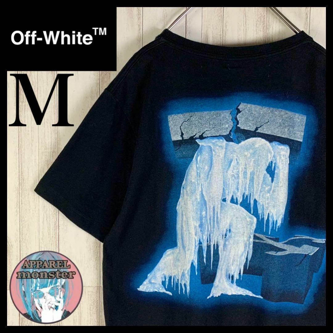 OFF-WHITE(オフホワイト)の【超絶人気モデル】オフホワイト アイスマン クロスアロー 両面ロゴ Tシャツ メンズのトップス(Tシャツ/カットソー(半袖/袖なし))の商品写真