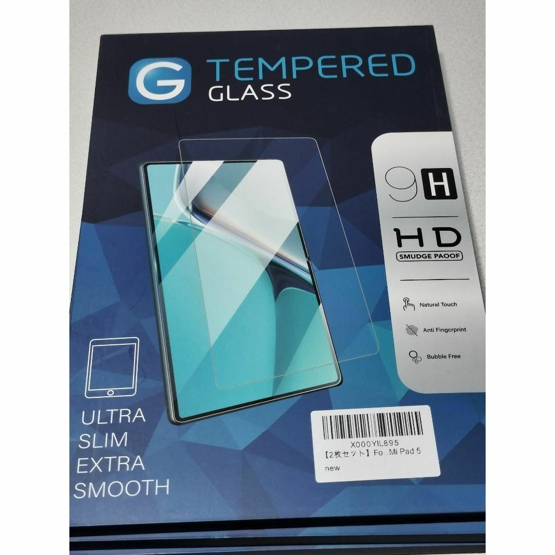 TEMPERED GLASS（強化ガラス）タブレット用 ガラスフィルム 2枚 スマホ/家電/カメラのPC/タブレット(その他)の商品写真