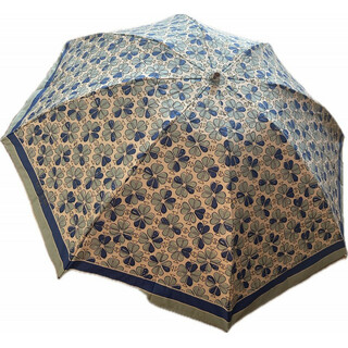 ケイトスペードニューヨーク(kate spade new york)の新品♡晴雨兼用 折りたたみ傘♡ブルー 青色 水色 UV  花柄(傘)