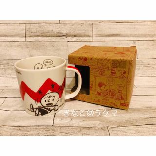 スヌーピー(SNOOPY)の50'sヴィンテージ スヌーピー マグカップ レッド SNOOPY(キャラクターグッズ)