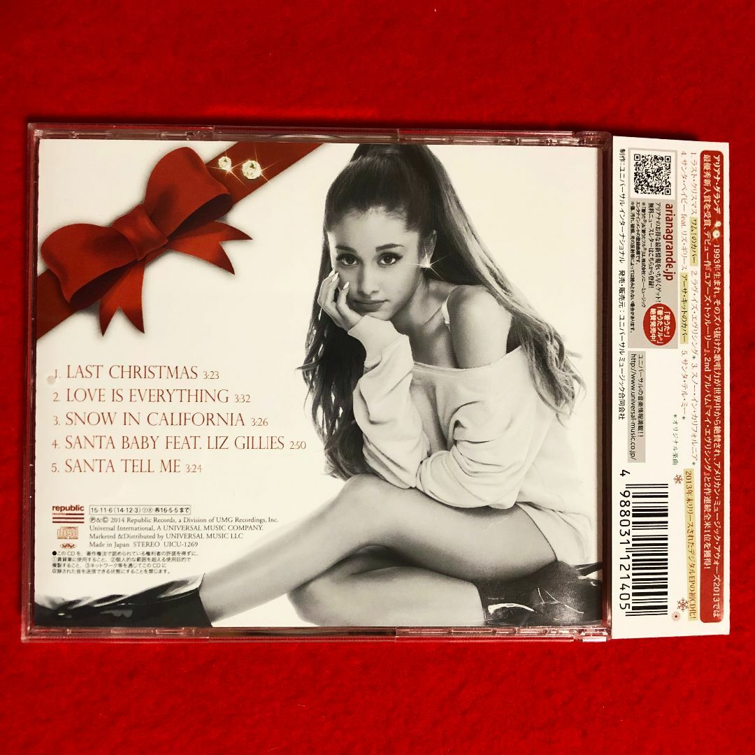 激安通販の アリアナグランデ：クリスマスキス【日本独自企画盤帯】帯 ポップス+ロック(洋楽)