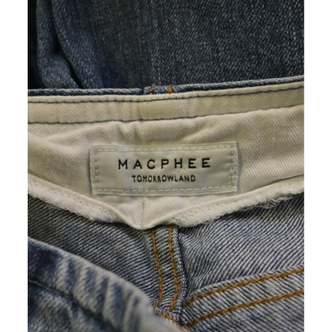 MACPHEE(マカフィー)のMACPHEE マカフィー デニムパンツ 32(XS位) 青(デニム) 【古着】【中古】 レディースのパンツ(デニム/ジーンズ)の商品写真