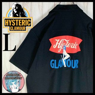 ヒステリックグラマー(HYSTERIC GLAMOUR)の【超希少デザイン】ヒステリックグラマー L バックプリント オープンカラーシャツ(シャツ)