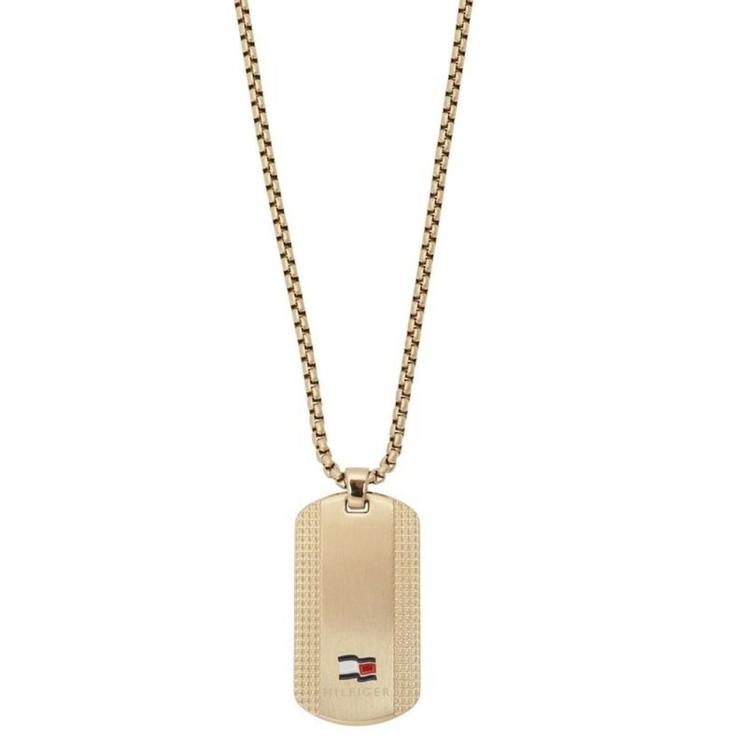 TOMMY HILFIGER(トミーヒルフィガー)のトミーヒルフィガー 2790423 ドックタグ ロゴ プレート ネックレス メンズのアクセサリー(ネックレス)の商品写真