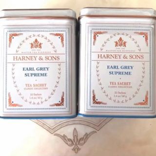 ディーンアンドデルーカ(DEAN & DELUCA)のHarney & Sons アールグレイスプリーム 20サシェ入り缶　2缶(茶)