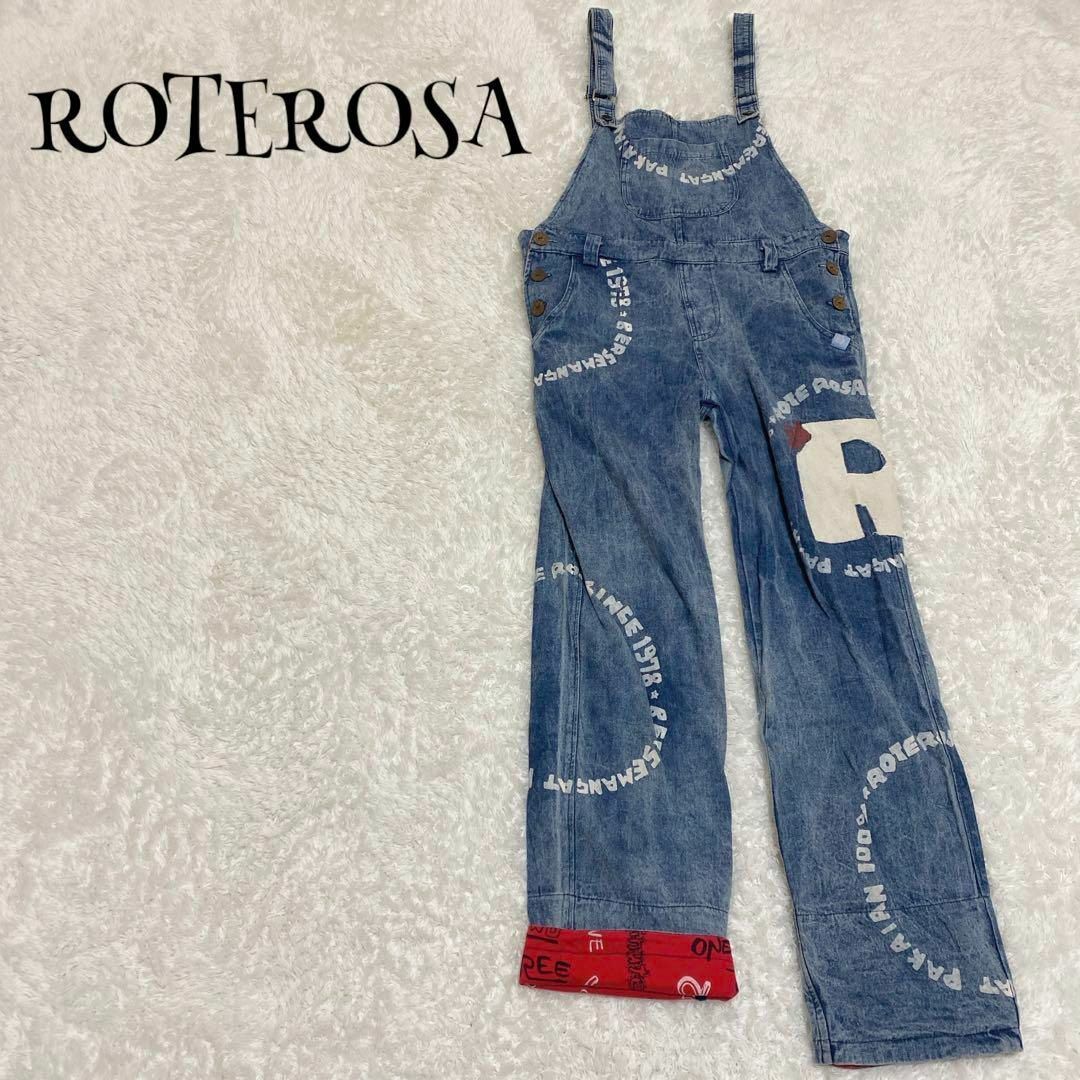 ROTEROSA ローテローザ ☆ デニム風 オーバーオール サロペット レディースのパンツ(サロペット/オーバーオール)の商品写真