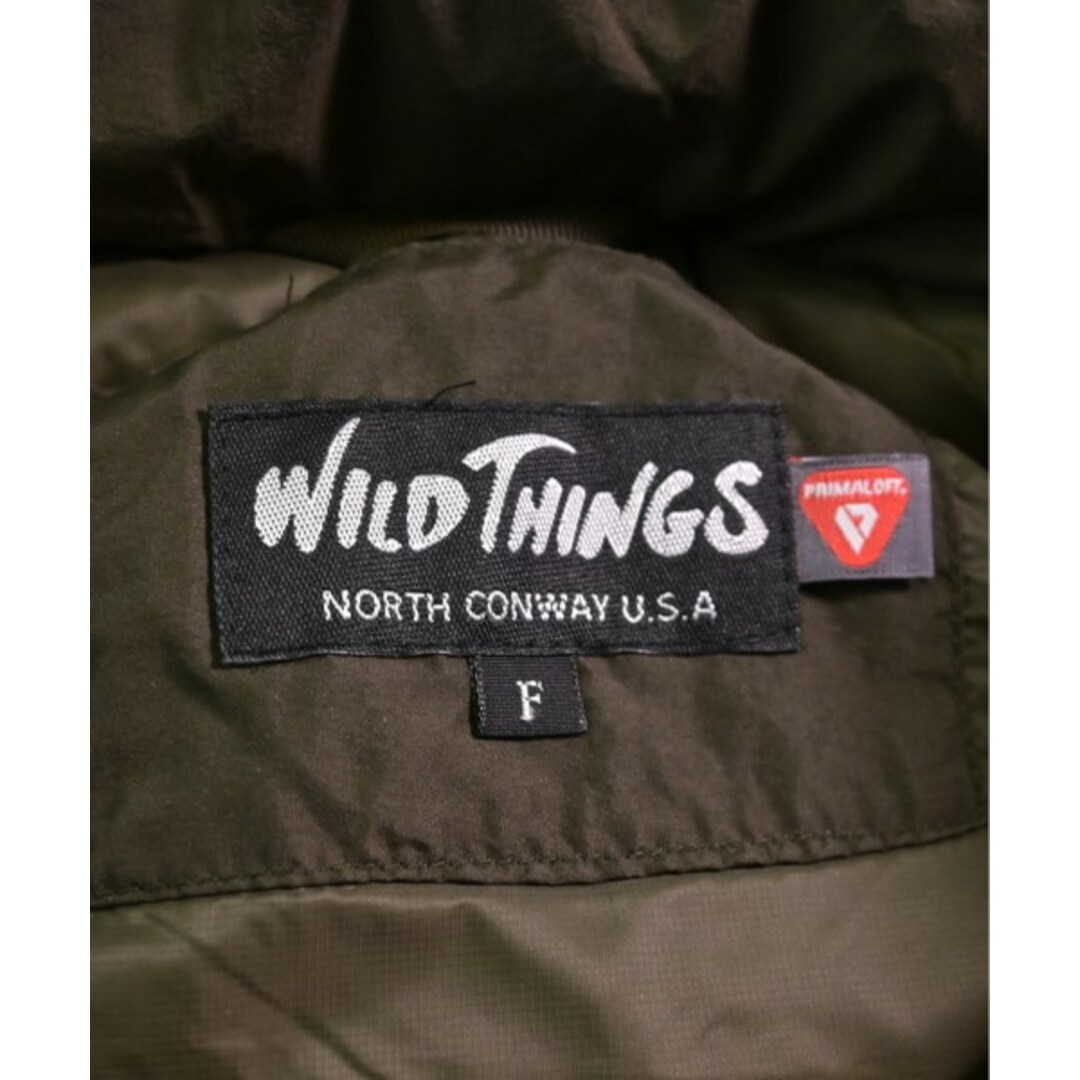 WILDTHINGS(ワイルドシングス)のWILD THINGS ワイルドシングス ダウンコート F カーキ系 【古着】【中古】 レディースのジャケット/アウター(ダウンコート)の商品写真