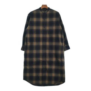 ペンドルトン(PENDLETON)のPENDLETON ワンピース F 黒xベージュ系xグレー(チェック) 【古着】【中古】(ひざ丈ワンピース)