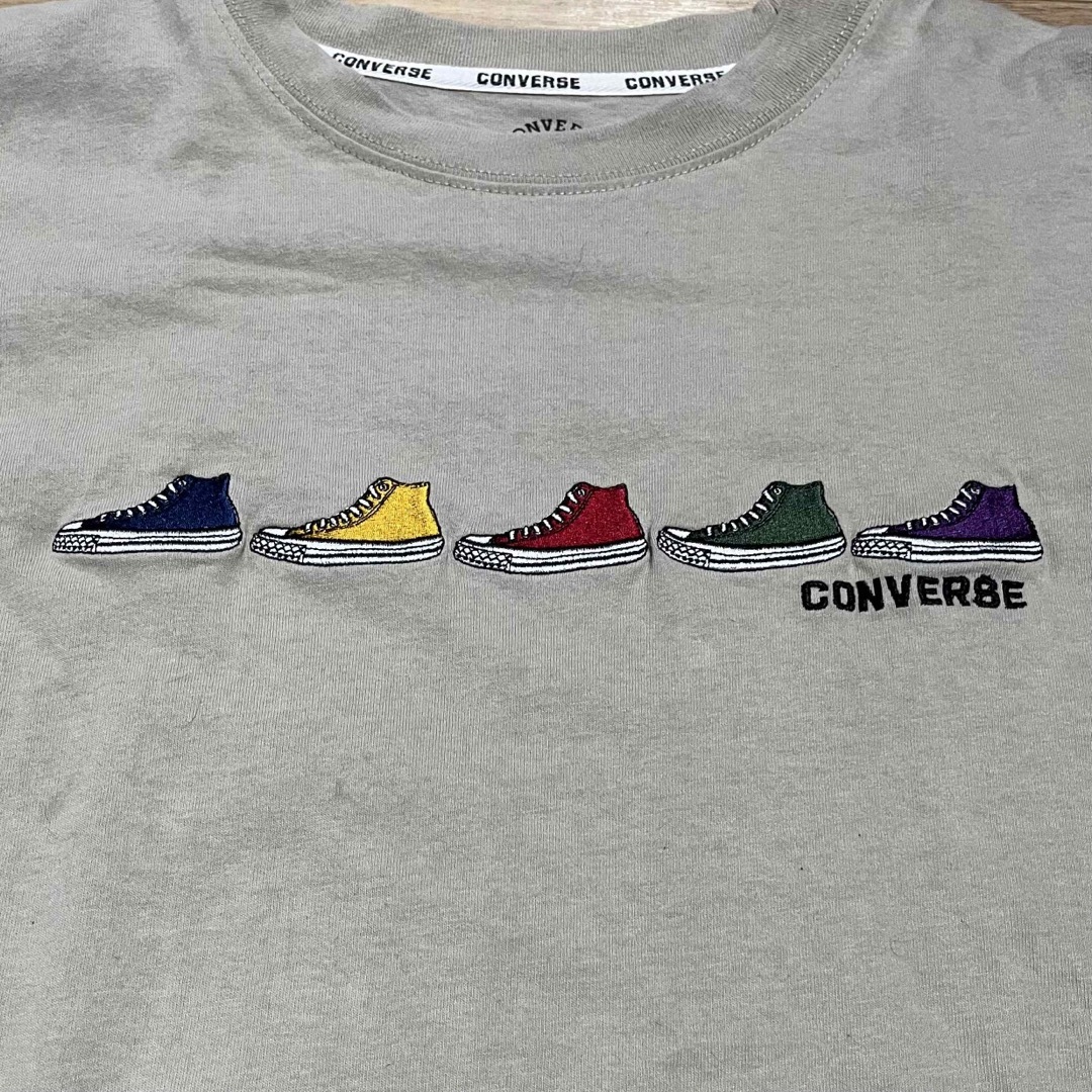 CONVERSE(コンバース)のコンバース CONVERS メンズ 半袖Tシャツ ベージュ Mサイズ ロゴ 刺繍 メンズのトップス(Tシャツ/カットソー(半袖/袖なし))の商品写真