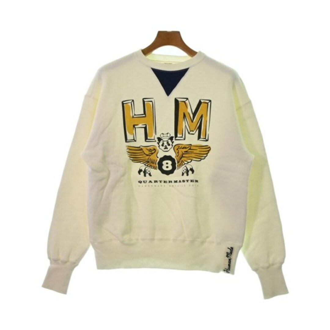 HUMAN MADE(ヒューマンメイド)のHUMAN MADE ヒューマンメイド スウェット M 白 【古着】【中古】 メンズのトップス(スウェット)の商品写真