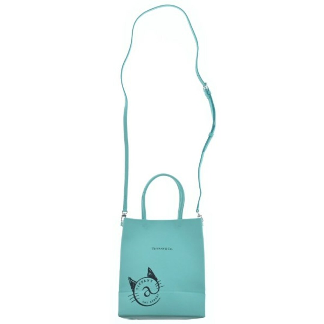 Tiffany & Co.(ティファニー)のTIFFANY & CO. トートバッグ - 緑(水色がかっています) 【古着】【中古】 レディースのバッグ(トートバッグ)の商品写真