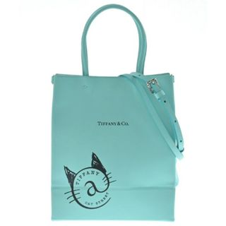 ティファニー(Tiffany & Co.)のTIFFANY & CO. トートバッグ - 緑(水色がかっています) 【古着】【中古】(トートバッグ)