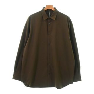 デサント(DESCENTE)のDESCENTE デサント カジュアルシャツ L 茶 【古着】【中古】(シャツ)